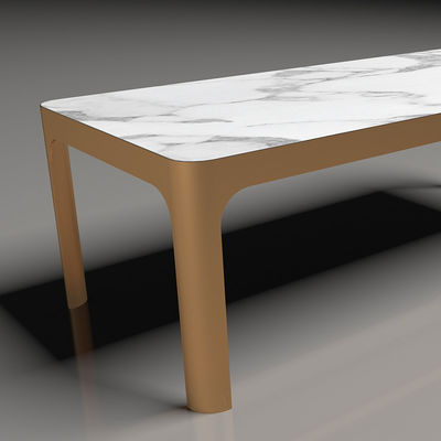 180x90 150x80 مبلمان میز چای آلومینیوم مرمر