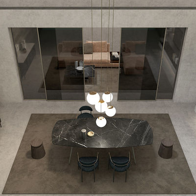 مبلمان خانگی آلومینیوم سبک سنگ تخته میز ناهار خوری 140x80 160x80