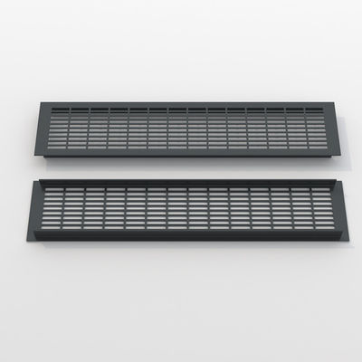 آلیاژ آلومینیوم نقره ای رفل تهویه 110 * 250mm برای تهویه مطبوع بازگشت آگهی
