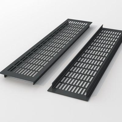 آلیاژ آلومینیوم نقره ای رفل تهویه 110 * 250mm برای تهویه مطبوع بازگشت آگهی
